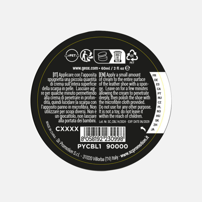 1 creme para sapatos preto