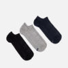 Conjunto de três pares de meias para homem